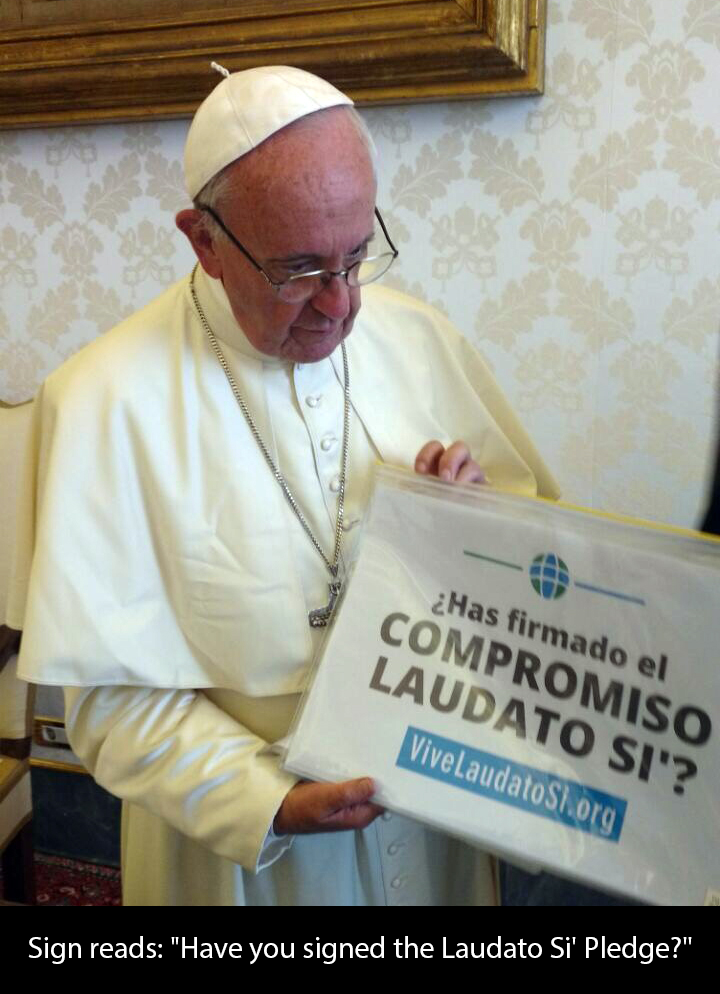 Pope Francis LS Pledge with translation